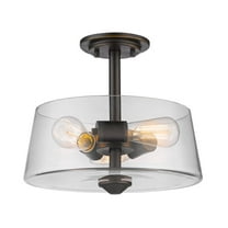Z-Lite Annora 3-Light Semi Flush Mount, Olde Bronze