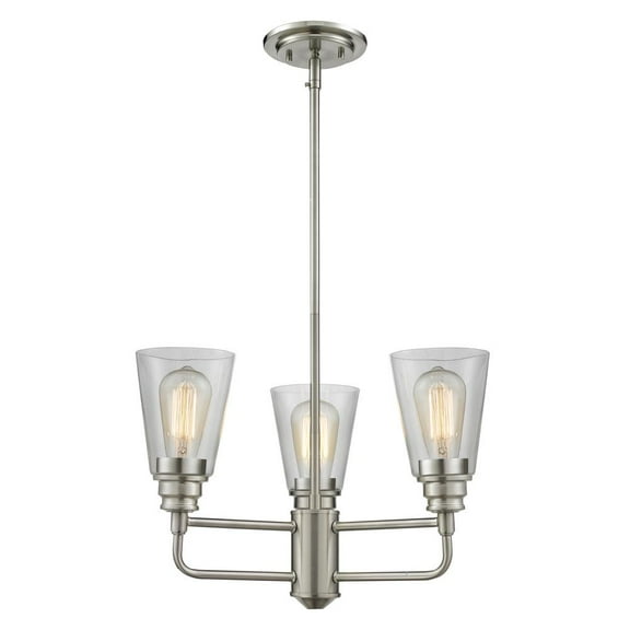 Z-Lite Annora 3-Light Chandelier, Brushed Nickel