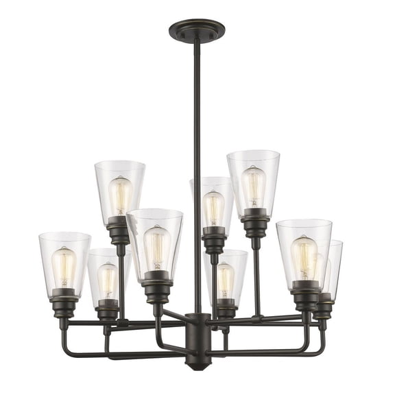 Z-Lite Annora 9 Light Chandelier in Olde Bronze