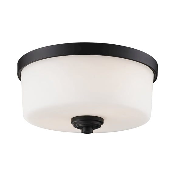 Z-Lite Arlington 2-Light Flush Mount, Bronze