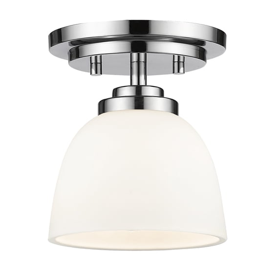 Z-Lite Ashton 1 Light Flush Mount in Chrome