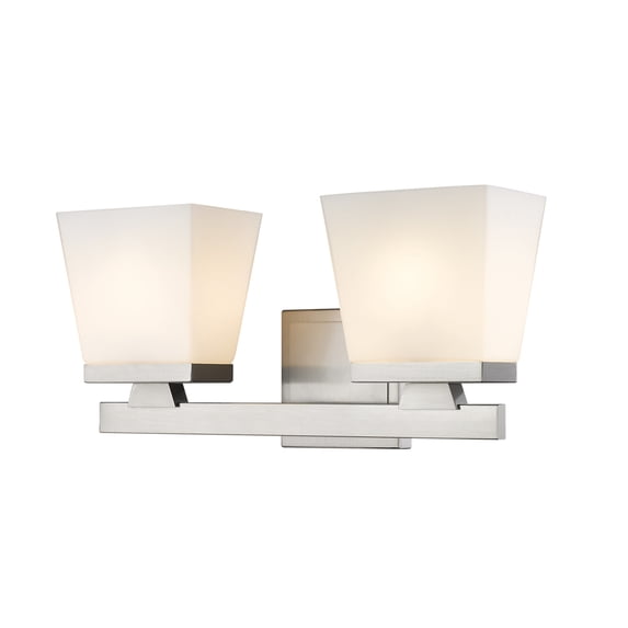 1937-2V-BN-Z-Lite-Astor - 2 Light Bath Vanity In Modern Style-7.75 Inches Tall and 16 Inches Wide-Brushed Nickel Finish
