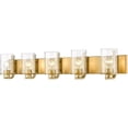 thumbnail image 1 of 492-5V-OBR-Z-Lite-Beckett - 5 Light Bath Vanity In Transitional Style-7.25 Inches Tall and 42 Inches Wide-Olde Brass Finish, 1 of 2