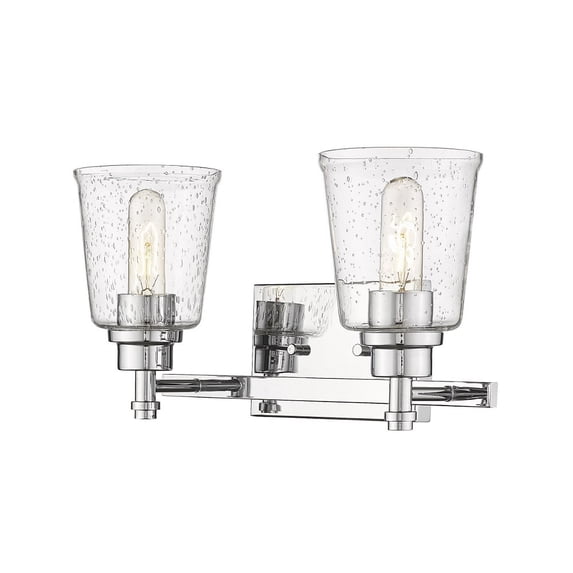 464-2V-CH-Z-Lite-Bohin - 2 Light Bath Vanity In Contemporary Style-8.5 Inches Tall and 16 Inches Wide