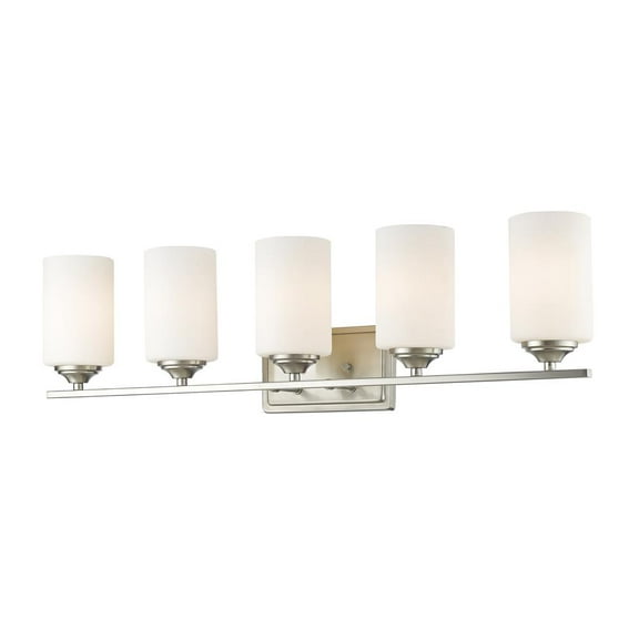 Z-Lite Bordeaux 5 Light Vanity Light in Brushed Nickel