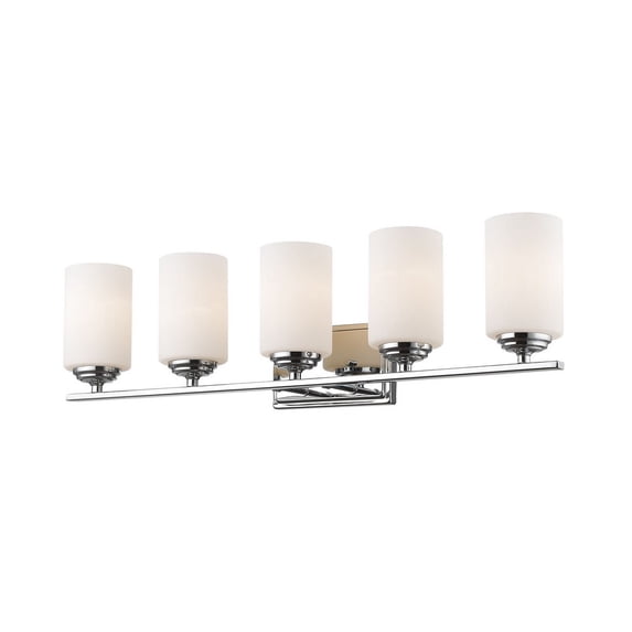 Z-Lite Bordeaux 5 Light Vanity Light in Chrome