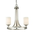 thumbnail image 1 of Z-Lite Bordeaux Brushed Nickel Transitional; Fusion Chandelier w/ 3 Light 100W - 435-3BN, 1 of 2
