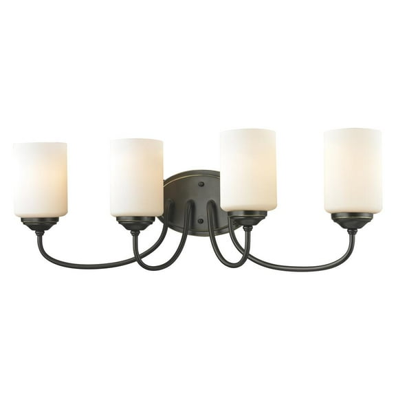 Z-Lite Broughton 4 Light Outdoor Post Mount Fixture Black