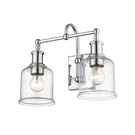 734-2V-CH-Z-Lite-Bryant - 2 Light Bath Vanity In Transitional Style-12.25 Inches Tall and 16 Inches Wide-Chrome Finish