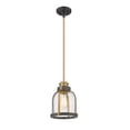thumbnail image 1 of 337MP-BRZ+HB-Z-Lite-Burren - 1 Light Mini Pendant In Vintage Style-11.5 Inches Tall and 8.75 Inches Wide, 1 of 5