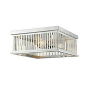 Z-Lite - Camellia - 3 Light Flush Mount in Industrial Style - 15 Inches Wide by