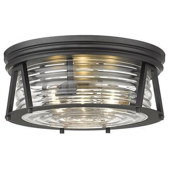 Z-Lite - Cape Harbor - 3 Light Flush Mount In Transitional Style-6.5 Inches Tall