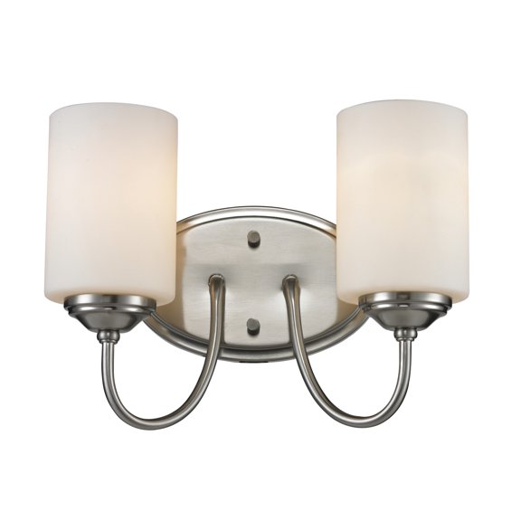 Z-Lite Cardinal 2-Light Vanity, Brushed Nickel
