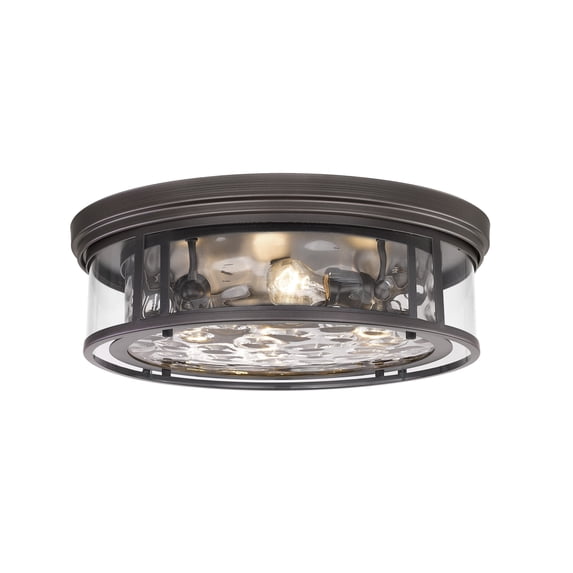 493F4-BRZ-Z-Lite-Clarion - 4 Light Flush Mount In Transitional Style-6.25 Inches Tall and 20.75 Inches Wide-Bronze Finish