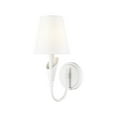 thumbnail image 1 of Z-Lite Claudelle 1 Light Wall Sconce in Textured White color, Steel frame, 1 of 8