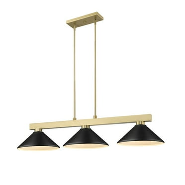 Z-Lite Cobalt 3 Light Billiard, Matte Black