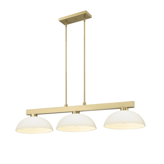 Z-Lite Cobalt 3 Light Billiard, Steel Frame, Matte Opal Shade Color