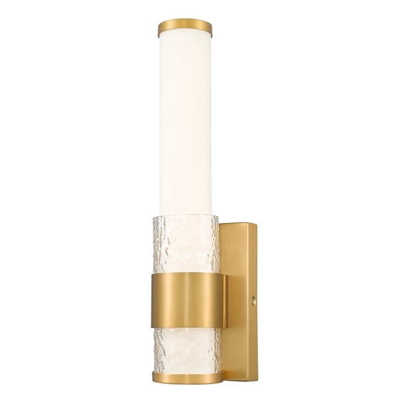 Z-Lite Egon 1 Light Wall Sconce in Modern Gold color, Steel frame