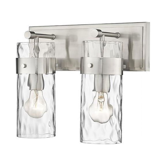 2 Light Bath Vanity In Transitional Style-11.25 Inches Tall And 14 Inches Wide-Brushed Nickel Finish Z-Lite 3035-2V-Bn