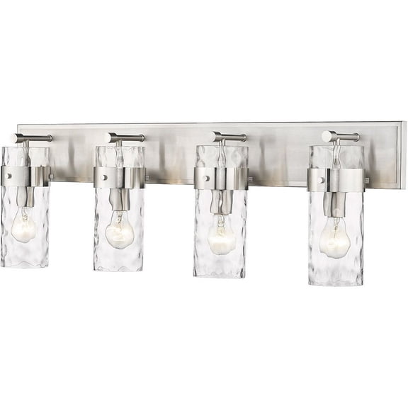 3035-4V-BN-Z-Lite-Fontaine - 4 Light Bath Vanity In Transitional Style-11.25 Inches Tall and 34 Inches Wide-Brushed Nickel Finish