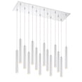 thumbnail image 1 of Z-Lite Forest 14 Light Modern Steel LED Island Pendant in Chrome, 1 of 7