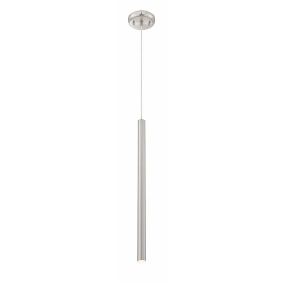 Z-Lite Forest Steel LED Mini Pendant in Brushed Nickel