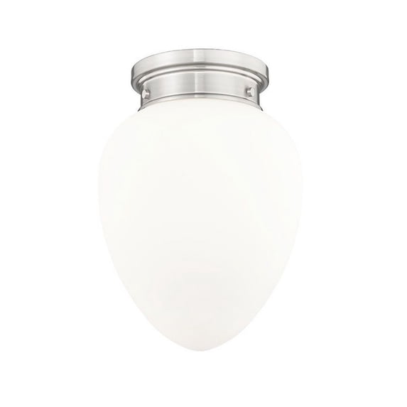 1945F9-BN-Z-Lite-Gideon - 1 Light Flush Mount In Industrial Style-13.5 Inches Tall and 10 Inches Wide-Brushed Nickel Finish