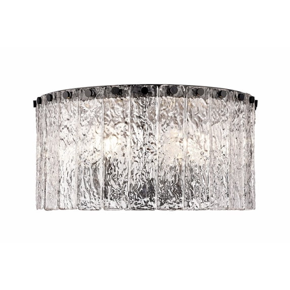 Z-Lite - Glacier - 5 Light Flush Mount In Contemporary Style-8 Inches Tall and