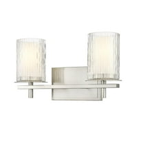Z-Lite Grayson 2 Light Vanity, Clear   Etched Opal