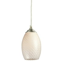 Z-Lite Jazz 1 Light Mini Pendant in Brushed Nickel