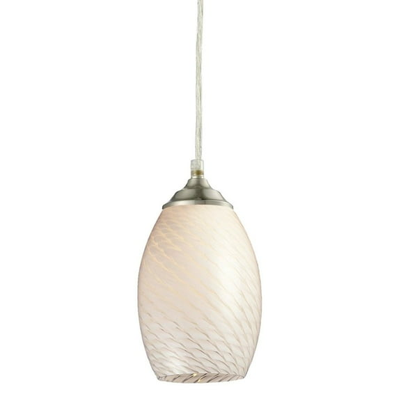 Z-Lite Jazz 1 Light Mini Pendant in Brushed Nickel
