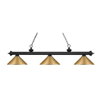 Z-Lite Kendall 3 Light Pendant in Brushed Nickel/White