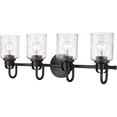 thumbnail image 1 of 340-4V-MB-Z-Lite-Kinsley - 4 Light Bath Vanity In Transitional Style-9.5 Inches Tall and 28 Inches Wide-Matte Black Finish, 1 of 6
