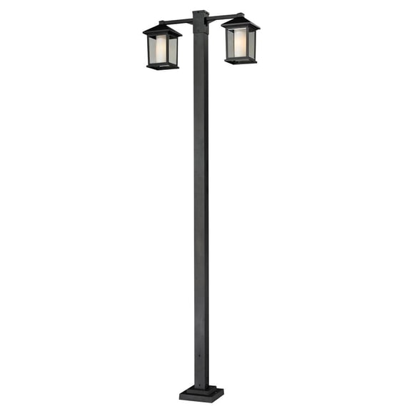 Z-Lite Luca 2, Light Outdoor Wall Sconce Black
