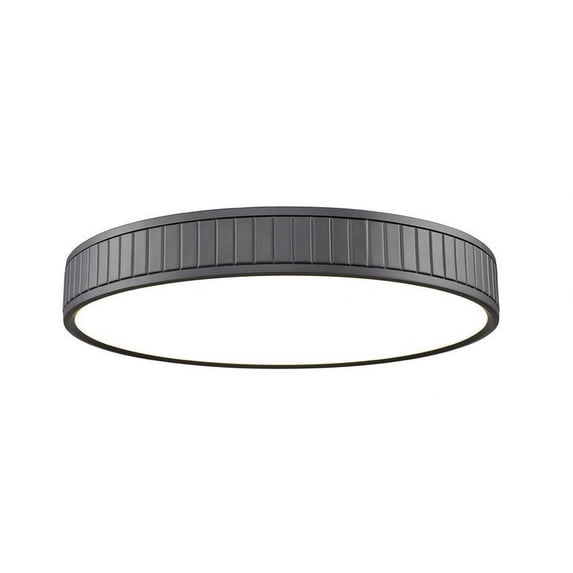 1005F20-MB-LED-Z-Lite-Madison - 50W 1 LED Flush Mount In Modern Style-3 Inches Tall and 20.5 Inches Wide-Matte Black Finish