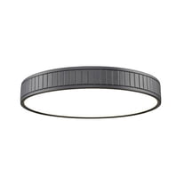1005F20-MB-LED-Z-Lite-Madison - 50W 1 LED Flush Mount In Modern Style-3 Inches Tall and 20.5 Inches Wide-Matte Black Finish