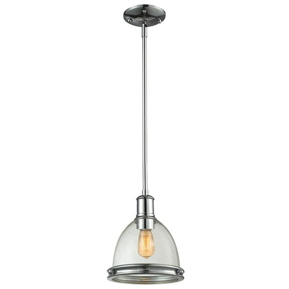 Z-Lite Mason 1-Light Mini Pendant, Chrome