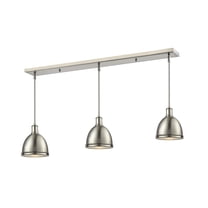 Z-Lite Mason 1 Light Mini Pendant in Brushed Nickel