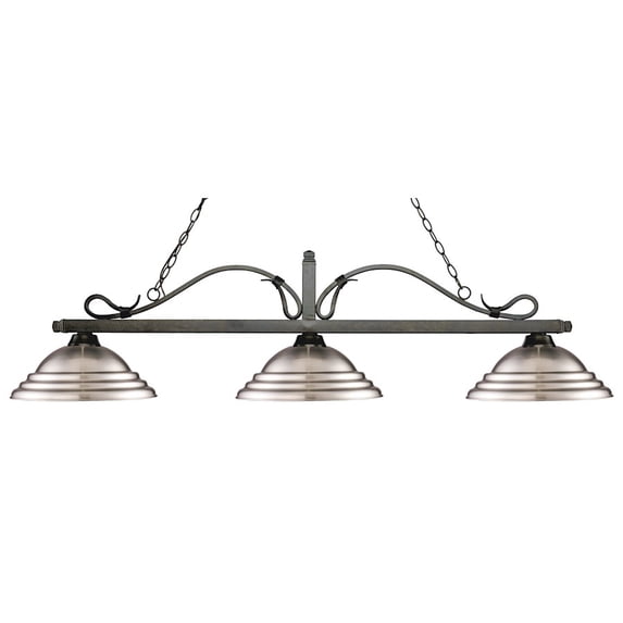 Z-Lite Melrose 3 Light Billiard Light in Golden Bronze