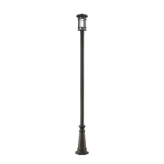 Z-Lite Memphis 1 Light Outdoor Post Mount Light in Oil Rubbed Bronze