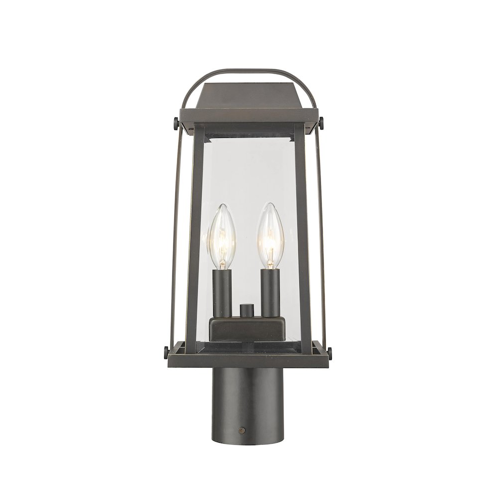 Post Fixture Z-Lite Millworks 2 Light 17