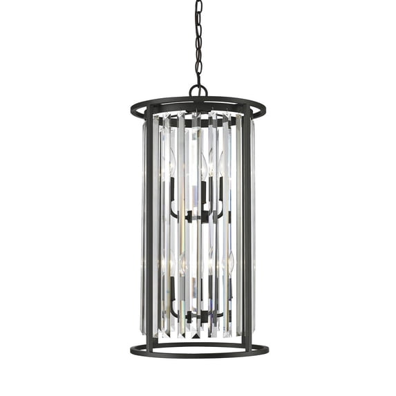 Z-Lite Monarch Bronze Contemporary; Metropolitan; Transitional; Fusion Ch / Elier w/ 6 Light 60W - 439-6BRZ