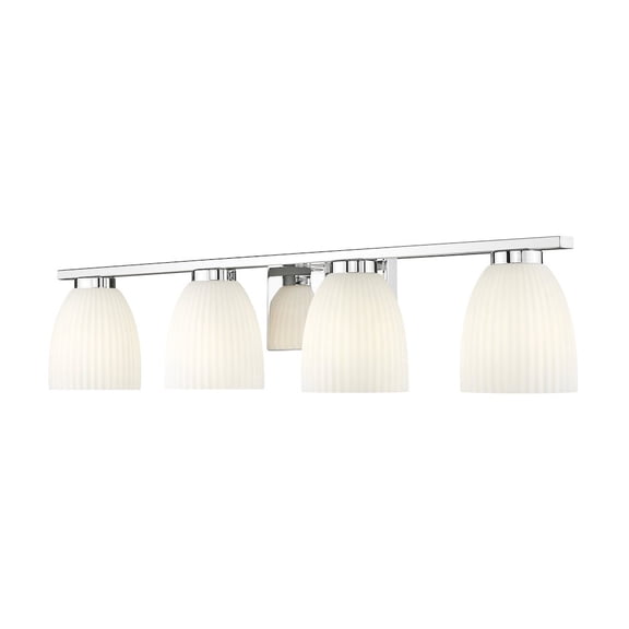 Z-Lite Naya 4 Light Vanity in Chrome color, Steel frame