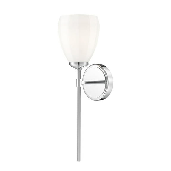 Z-Lite Oren 1 Light Wall Sconce in Chrome color, Steel frame