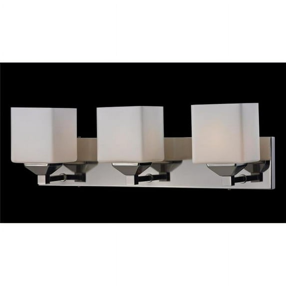Z-Lite Quube 3-Light Vanity, Chrome