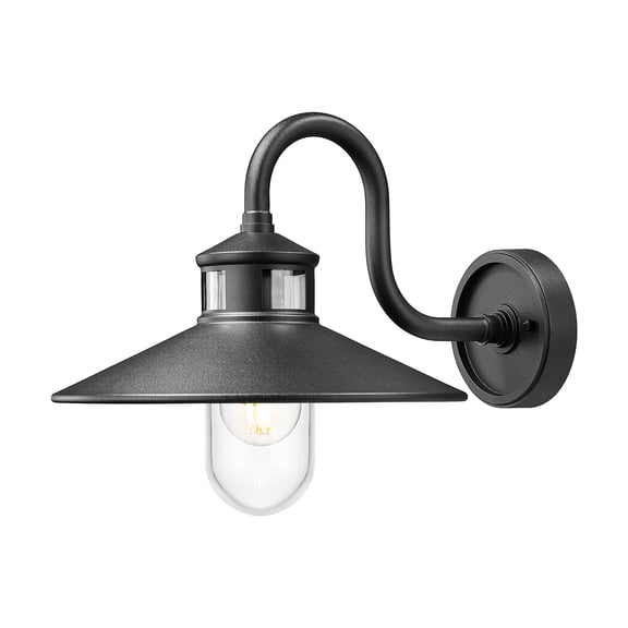 Z-Lite 5027M-BK Rlm 12" Tall Outdoor Wall Sconce - Black