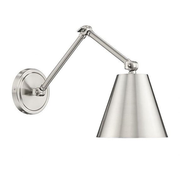 347S-BN-Z-Lite-Regent - 1 Light Wall Sconce In Industrial Style-7.5 Inches Tall and 7.5 Inches Wide-Brushed Nickel Finish