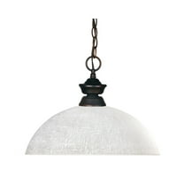 Z-Lite Riviera 1 Light Pendant in Olde Bronze
