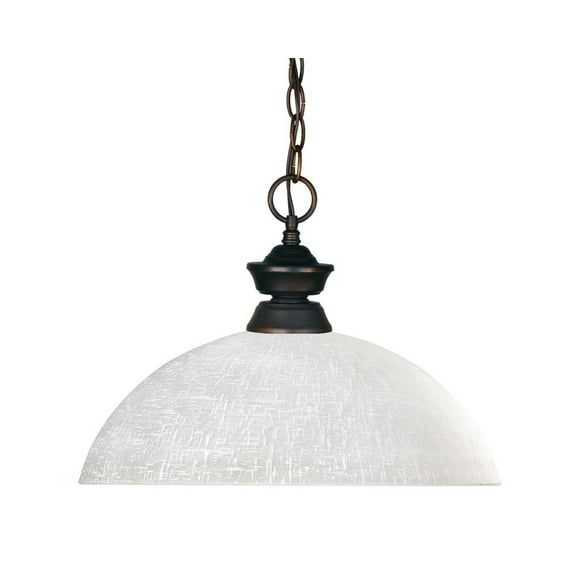Z-Lite Riviera 1 Light Pendant in Olde Bronze
