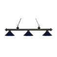 thumbnail image 1 of Zlite 200-3GB-MNB 3 Golden Bronze Billiard Light - Navy Blue, 1 of 2